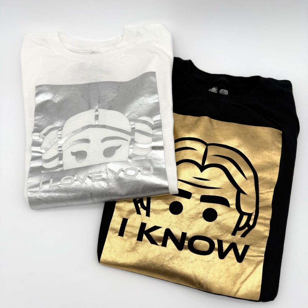 Star Wars Lego Disney Couples Men's Women's I Love You I Know T Shirt Matching - Picture 1 of 9